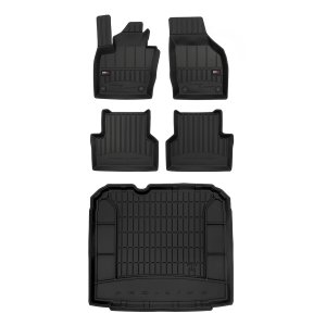 Audi Q3 Floor-Trunk Mats - Omac - 3D Premium - Black - '13-'18